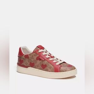 Coach Women's Red Heart Sneakers
